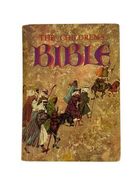 The Childrens Bible Illustrated Hardcover Vintage 1970 Edition By Golden Press